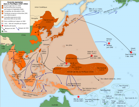 Expansion du Japon 1937-42