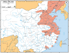 Carte de l’occupation japonaise en Chine, 1940